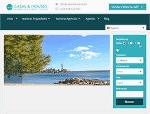 Tablet Screenshot of casas-houses.com